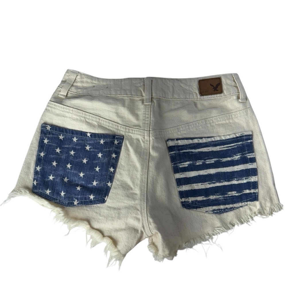 American Eagle Flag Pocket Hi rise festival Shorts size 2